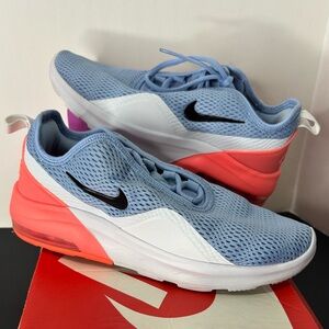 Nike Tanjun Women's Sneakers Black White Blue Coral - Size 8.5